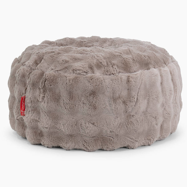 Rund Puf-Imiteret Pels Bubble Mink 01