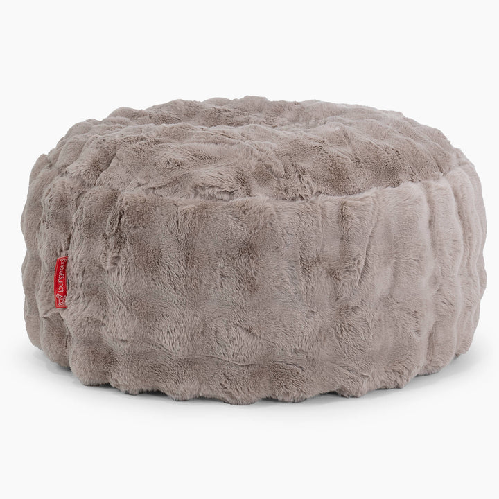 Rund Puf-Imiteret Pels Bubble Mink 01