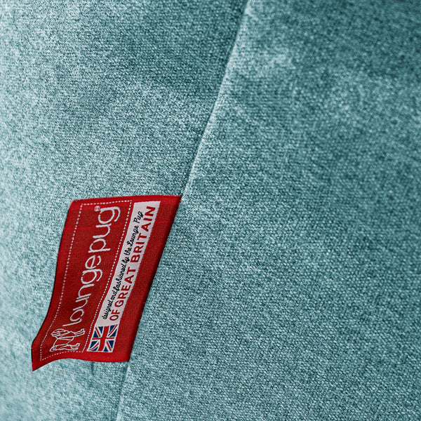 Kæmpe Sækkestol Sofa XXL 'Mega Mammut' - Interalli-uld Cyan Fabric Close-up Image