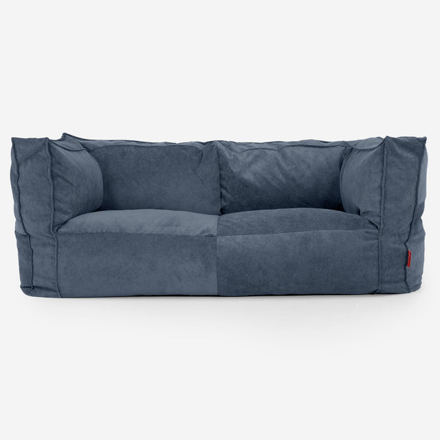 Albert Sækkestol Sofa 2 pers - Babyfløjl Navy 01