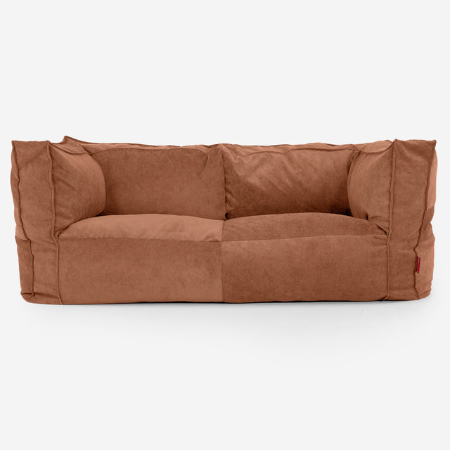 Albert Sækkestol Sofa 2 pers - Babyfløjl Rav 01