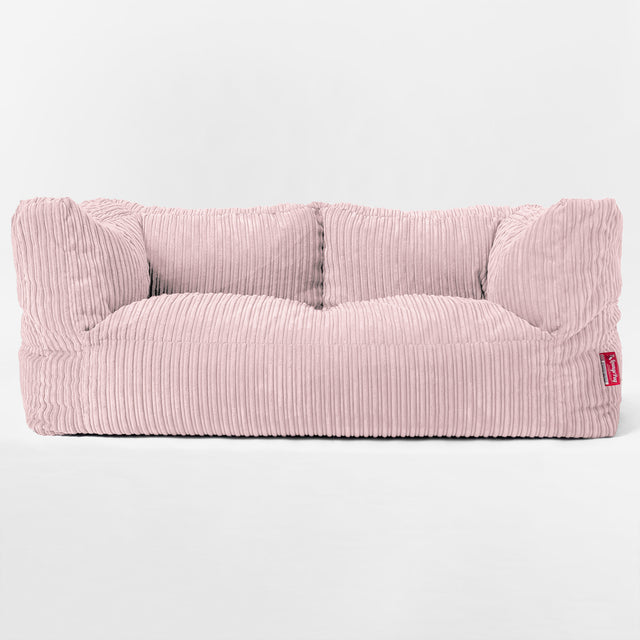 Albert Sækkestol Sofa 2 pers - Klassisk Jernbanefløjl Blush Lyserød 01