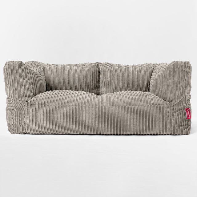 Albert Sækkestol Sofa 2 pers - Klassisk Jernbanefløjl Mink 01