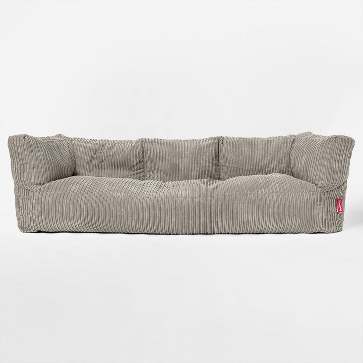 Albert Sækkestol Sofa 3 pers - Klassisk Jernbanefløjl Mink 01